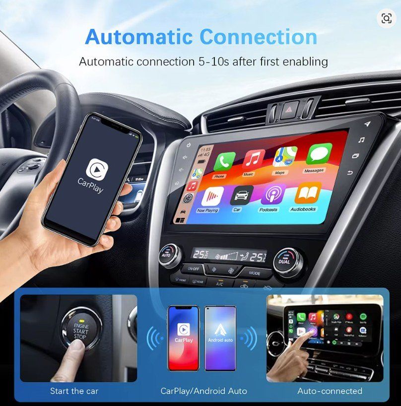 Unità & Adattatore: Carplay & Android Auto Wireless Adapter Plug and Play – Nuovo e nell'imballaggio originale da Rorschacherberg venduto da elektrofreak 4