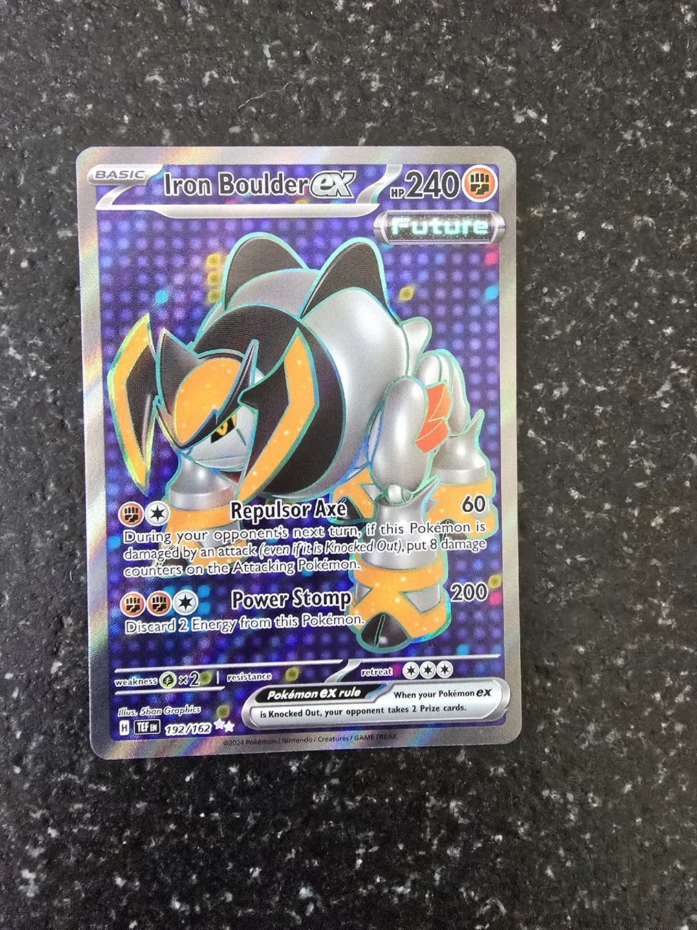 Pokémon Carte collezionabili: Iron Boulder EX 192/162 TEF Mint/NM – Nuovo (secondo la descrizione) da Chézard-St-Martin venduto da arkanges25