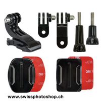JJC GP-J16  GoPro Kamera Helm Befestigungs Set 9-teilig
