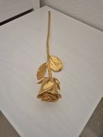 Metall-Rose vergoldet