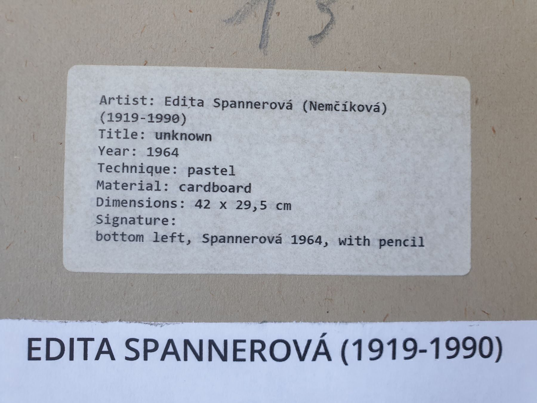 Dipinti: Pastellgemälde/ Edita Spannerová – Usato da Zürich venduto da B-Rock 7
