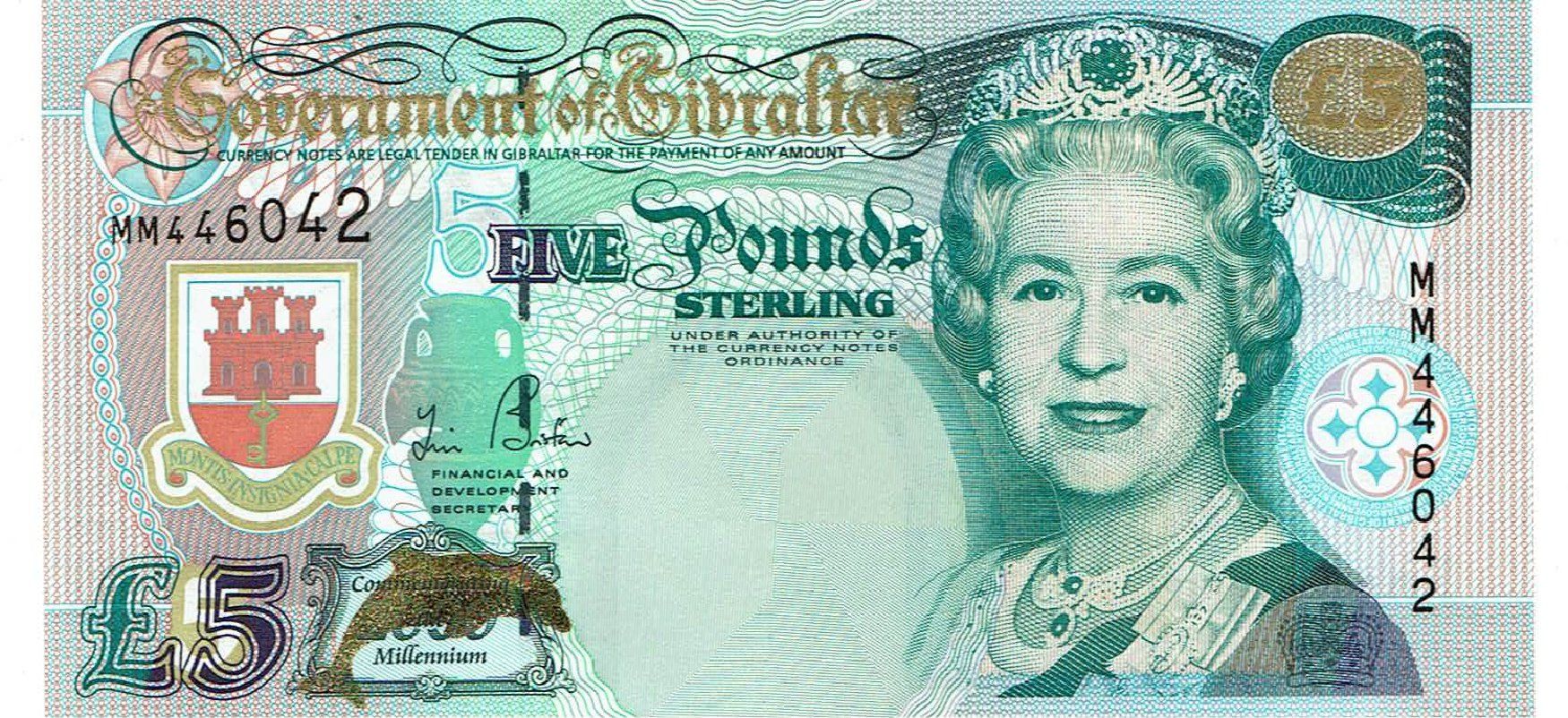 Banconote: Gibraltar 5 Pounds 2000 COMM.P-29 UNZ – Nuovo (secondo la descrizione) da Steffisburg venduto da ber_8htf
