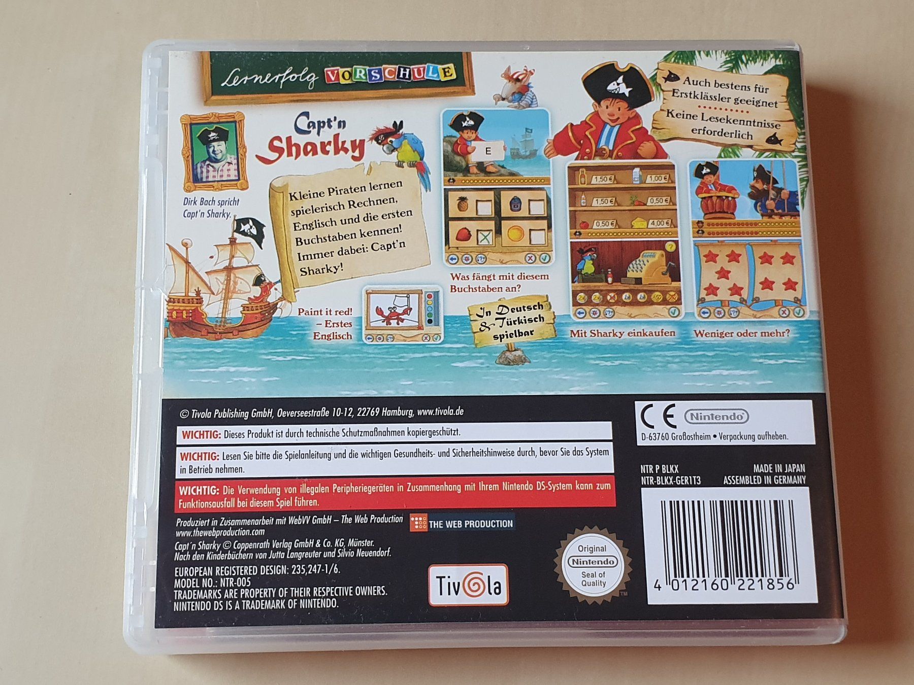 Nintendo Giochi: Lernerfolg Vorschule Capt'n Sharky – Usato da Stansstad venduto da collectorsshop 1