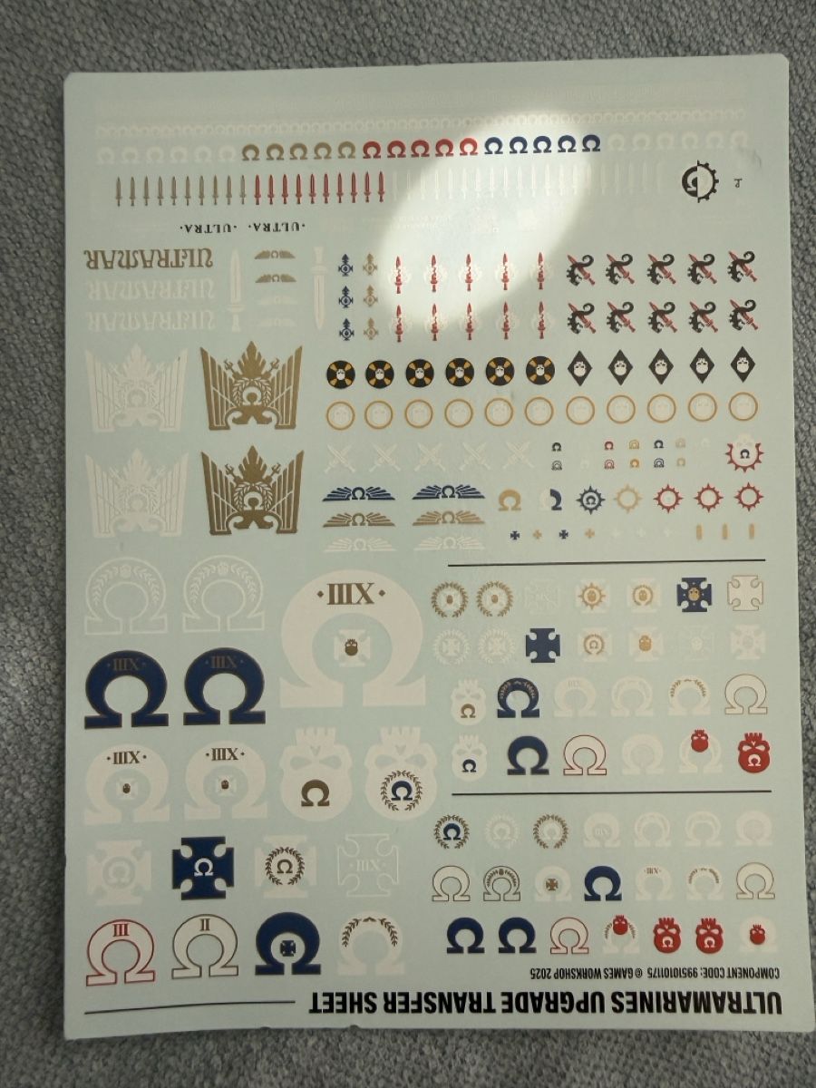 Modellbausätze & Standmodelle: Ultramarines Upgrade Transfer Sheet space marine Warhammer  – Neu und originalverpackt aus Zürich von fed_5zp9 1