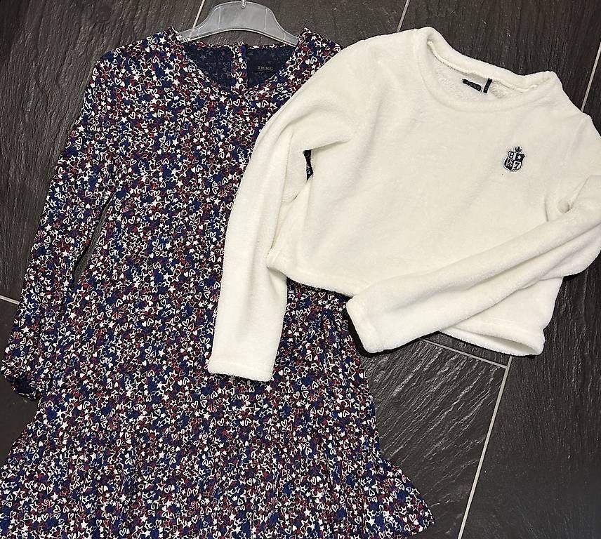 Vestiti & Gonne: Mädche Kleid mit Kuschelpullover Gr. 152  – Usato da Widnau venduto da hbr_mhx2 1