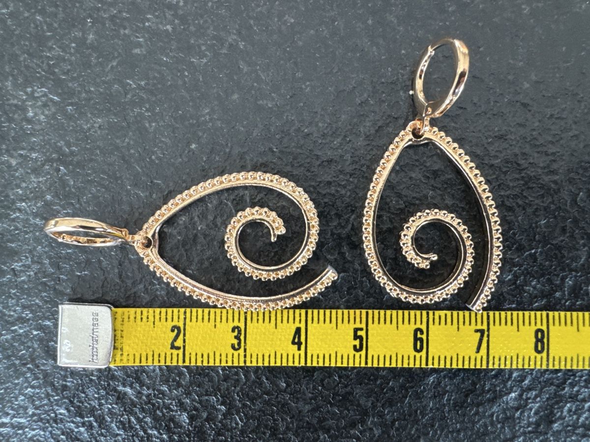 Orecchini pendenti & Orecchini a lobo: Elegante Goldene Ohrringe im Spiraldesign – Nuovo (secondo la descrizione) da HORGEN venduto da vladibarca10 2