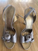Givenchy Pumps Leder Gold-Silber