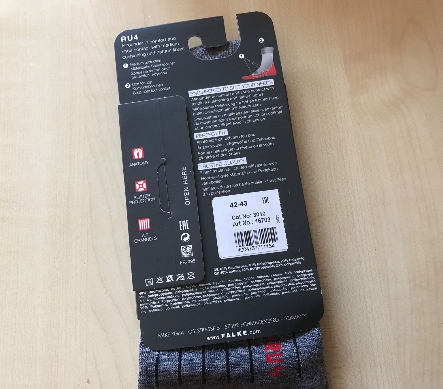 Falke Calze: FALKE Socken sport system RUN – Nuovo e nell'imballaggio originale da Giubiasco venduto da perla99 1