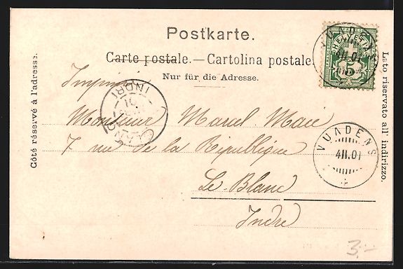 Cartoline postali: Le Lieu /Val de Joux, Blick über die Fe – Usato da Berlin venduto da bartko-reher 1
