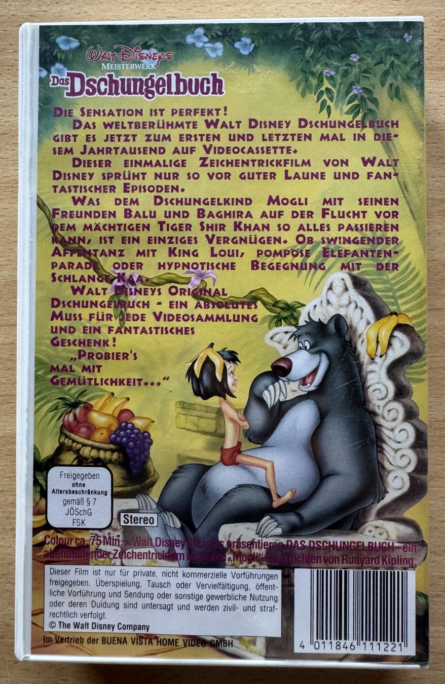 Alle VHS: Das Dschungelbuch - VHS – Gebraucht aus Diepoldsau von preisparadies-ch 1