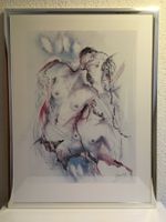 Lithographie "Jugend" von Heidi Bresinsky gerahmt