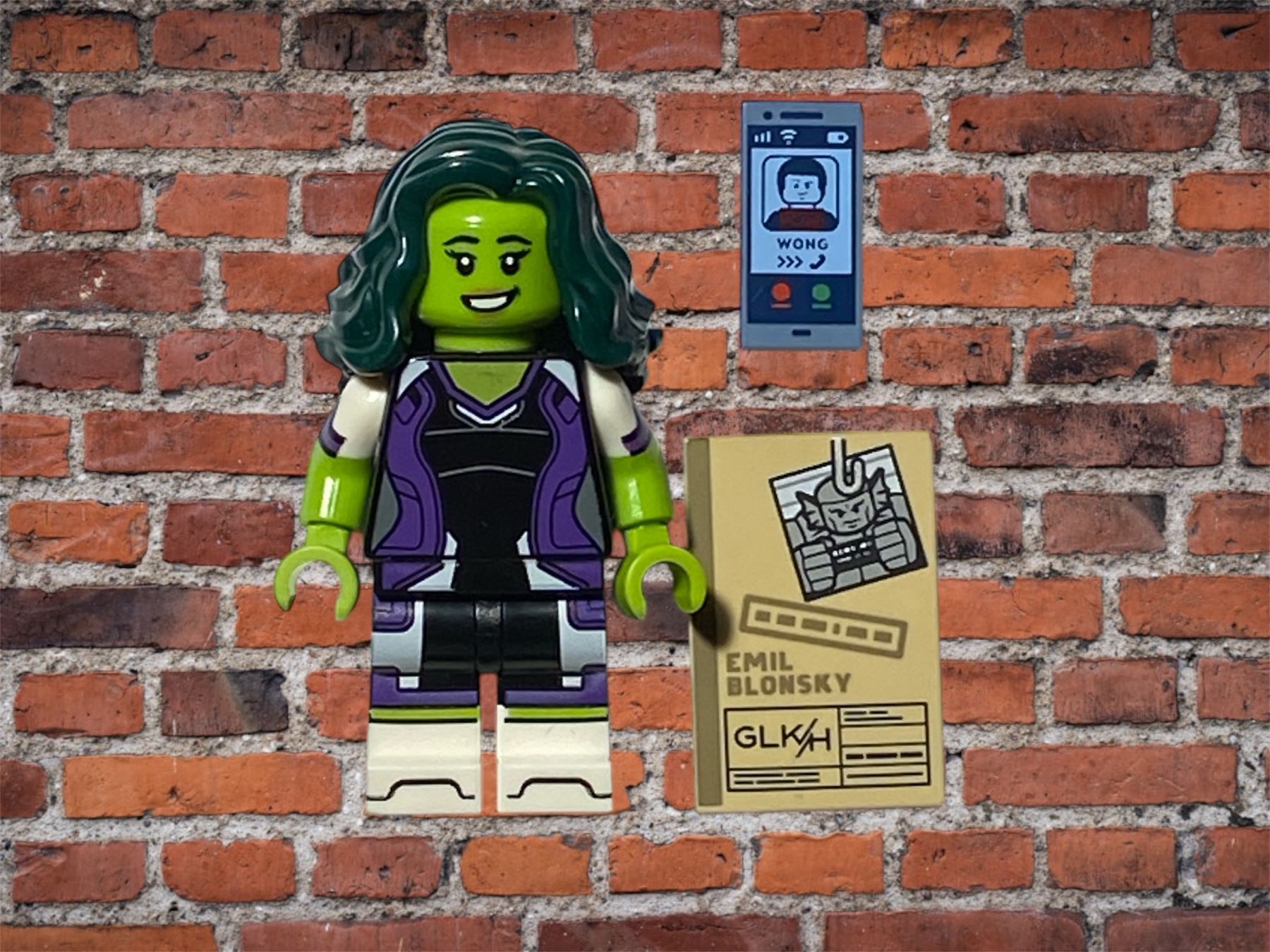 Lego Statuette: Lego Marvel Minifigures Serie 2 She-Hulk – Nuovo (secondo la descrizione) da Altikon venduto da beheoe