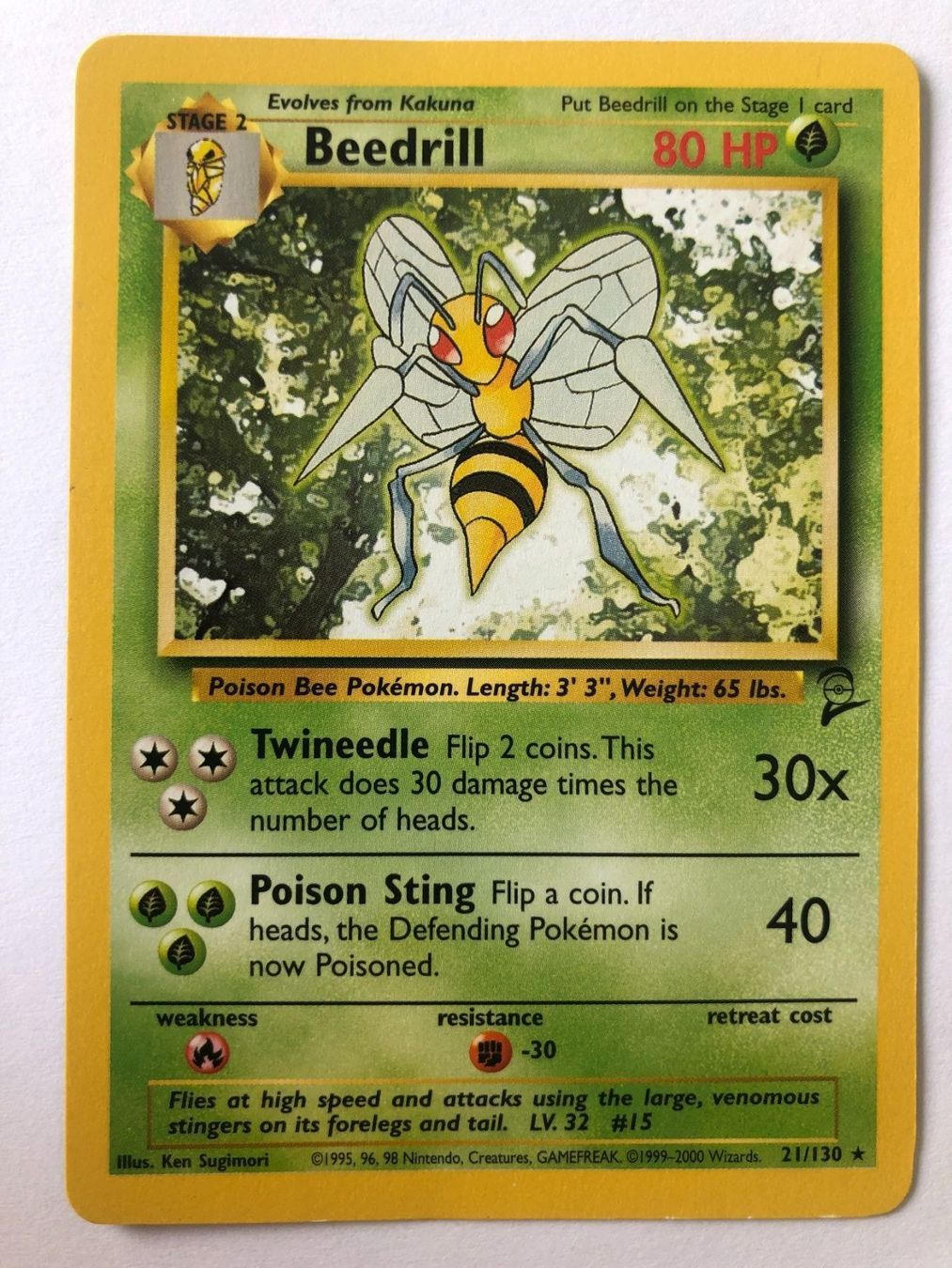 Pokémon Carte collezionabili: Beedrill - Base Set 2 - Pokemon – Usato da Nussbaumen AG venduto da Bika-Shop