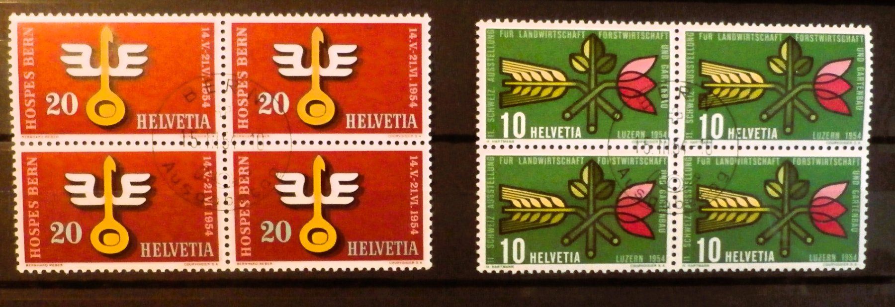 Tutti i francobolli: CH 1954 Werbemarken ET – Usato da Kehrsatz venduto da Bernherb2