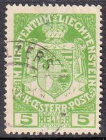 5, gestempelt