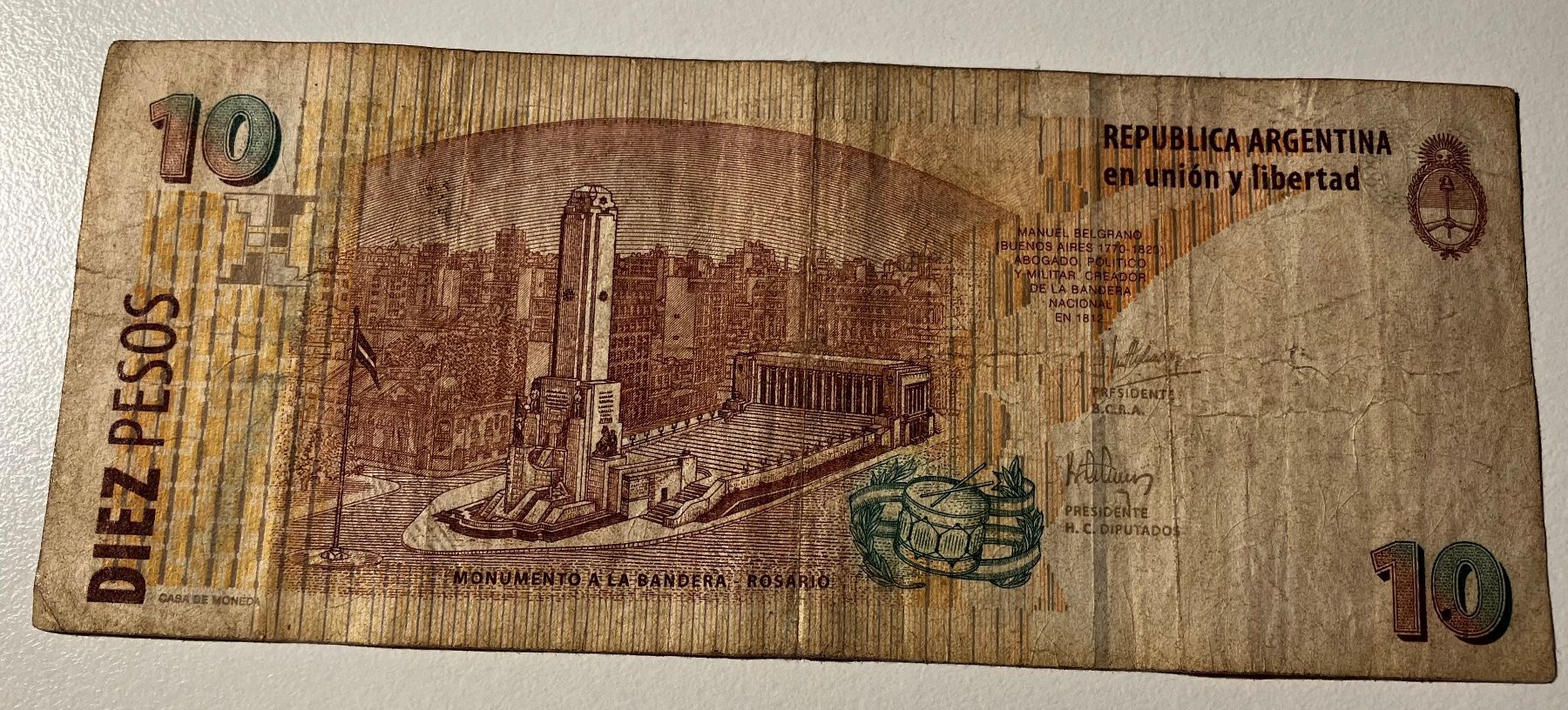 Banconote: Argentinien 10 Pesos – Usato da Algetshausen venduto da Carrhard 1