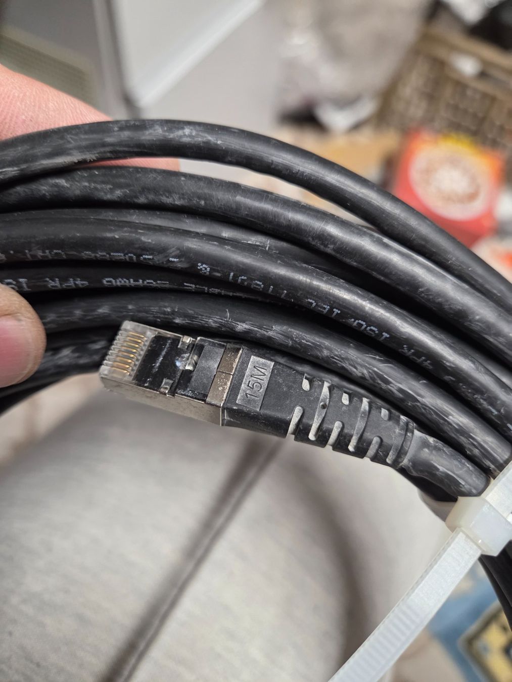 Cavi: Patchkabel Cat6 RJ45 UKV 15m Ethernetkabel Netz – Usato da Zürich venduto da Alibaba1234 2