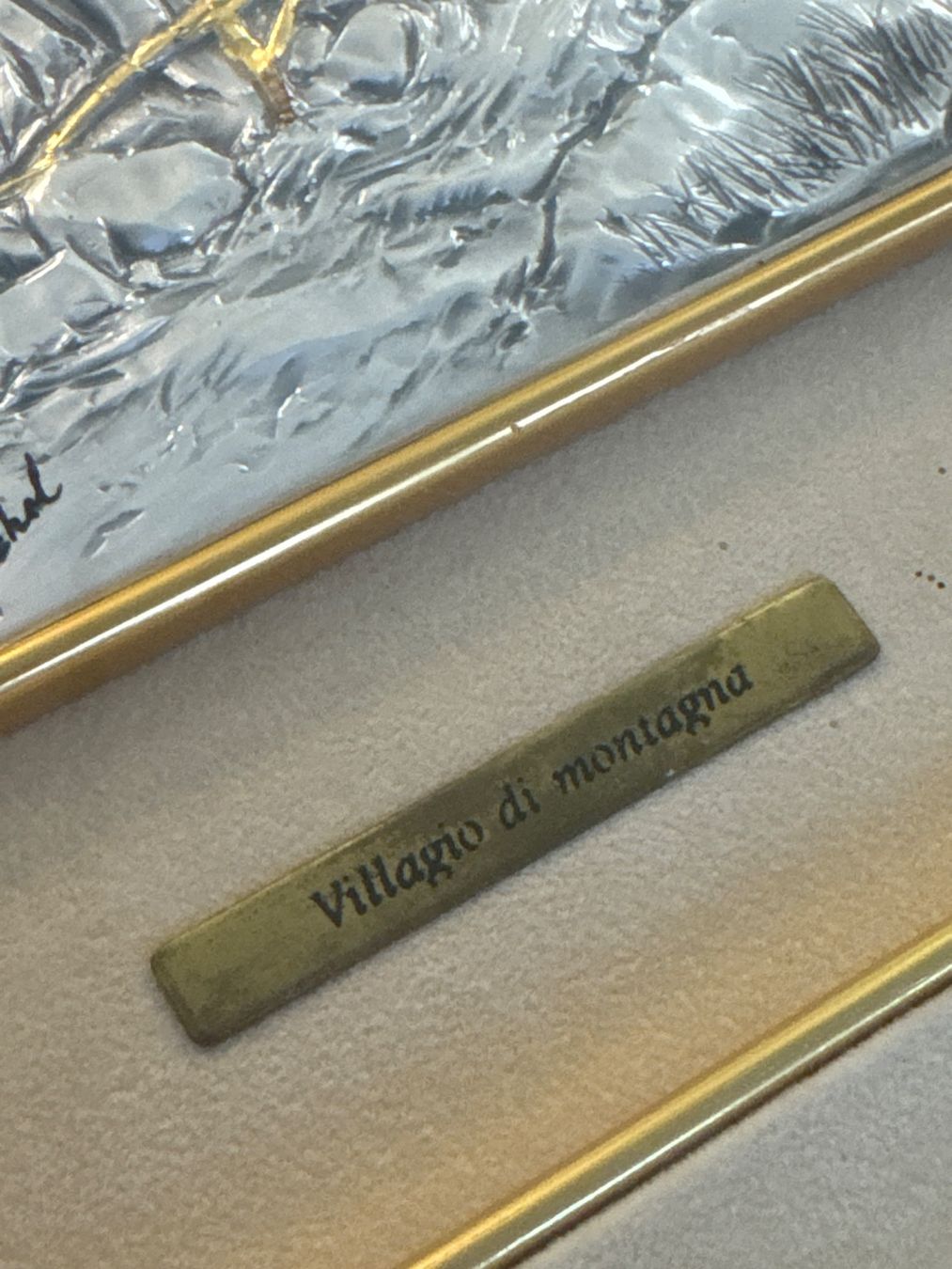 Cornici: Italienischer Handwerksrahmen aus echt 925 Silber & 23K Gold – Usato da Pratteln venduto da Cartonsducoeur_bl 2