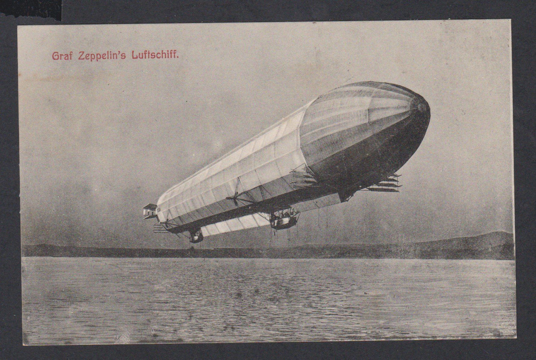 Cartoline postali: Graf Zeppelin's Luftschiff   :   alte Ansichtskarte von 1907 – Usato da Vitznau venduto da Ropaku