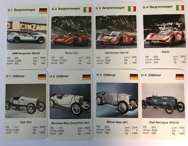 Spiele: Quartett PS Rennwagen Nr 3200 – Gebraucht aus Zürich von gigimai67 5