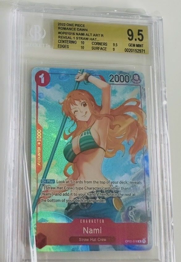 Cartoline: Pre Errata - Nami BGS 9,5 - Card One Piece – Usato da Petit-Lancy venduto da L4NCE