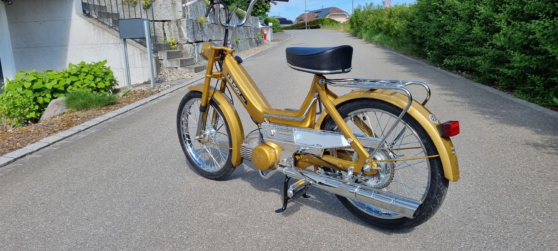 Puch Mofas: Puch Maxi N Neuaufbau Candy gold – Gebraucht aus Weinfelden von Vwaudi90