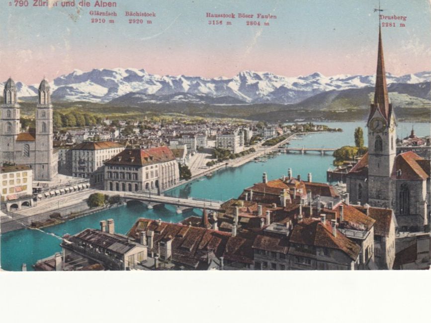Cartoline postali: Zürich 1919 – Usato da Bürglen TG venduto da StampGraf