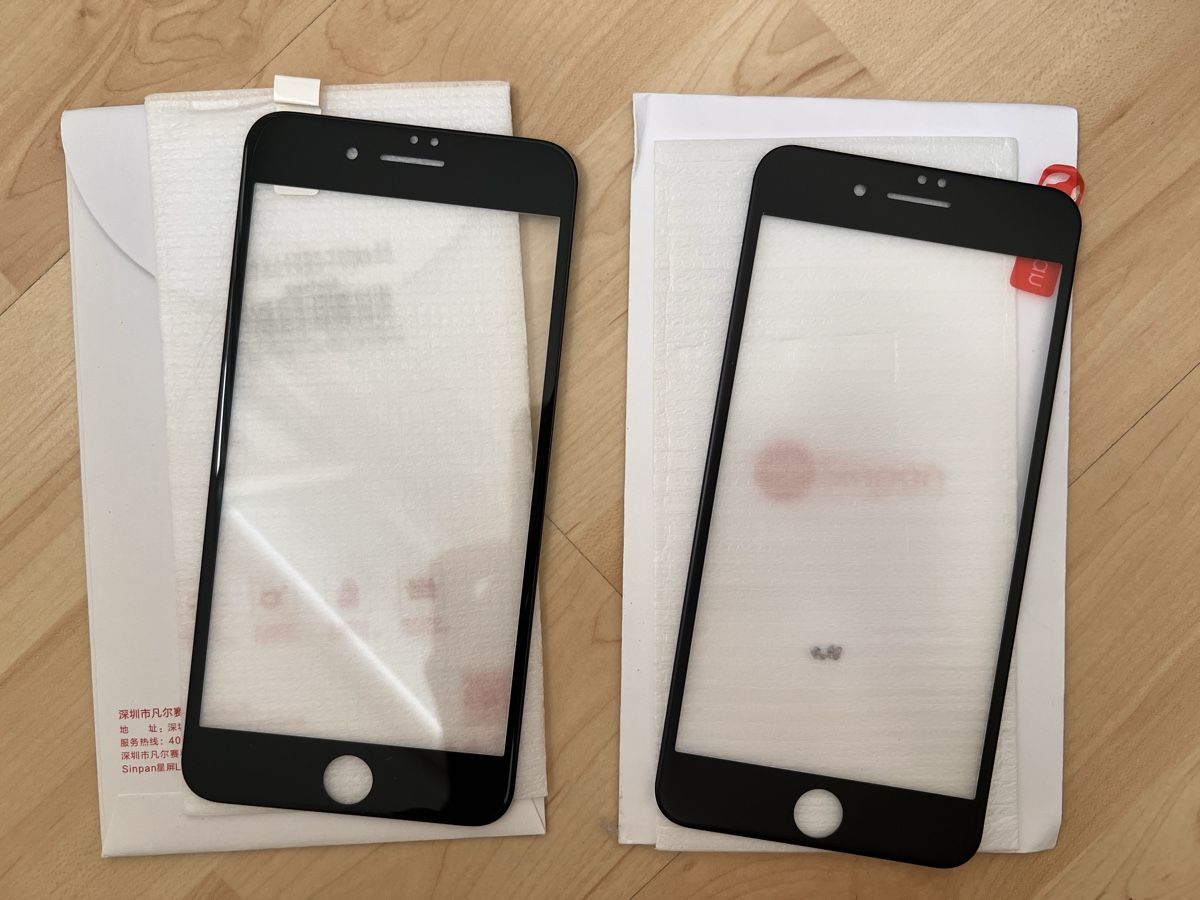 Apple Handys / Smartphones: iPhone 7 Plus screen protector schwarz 1pc – Neu (gemäss Beschreibung) aus Rotkreuz von hoi_s9xf