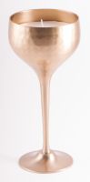 Sojawachskerze im Messing-Kelch - Amalia Gold