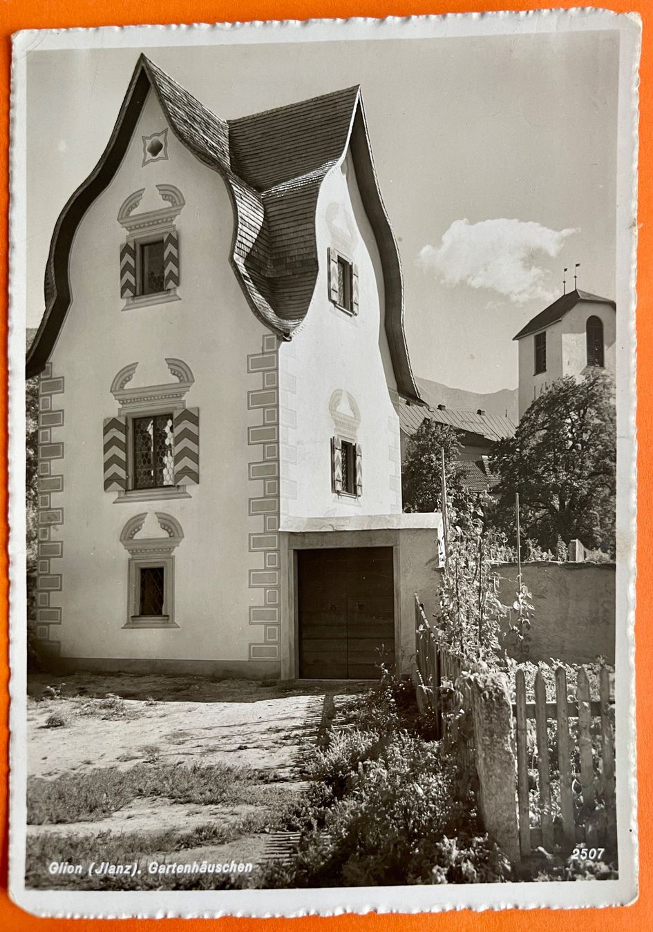 Cartoline postali: AK:  ILANZ - Gartenhäuschen – Usato da Lutry venduto da Ediego