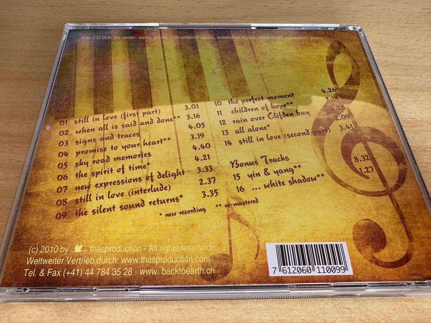 CD: Back To Earth – Piano – Usato da Rikon im Tösstal venduto da Alpenmutz 1