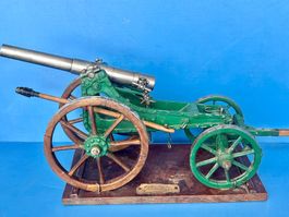 Modellkanone 1882/ 120 mm + Schmiedtenwagen + Küchenwagen
