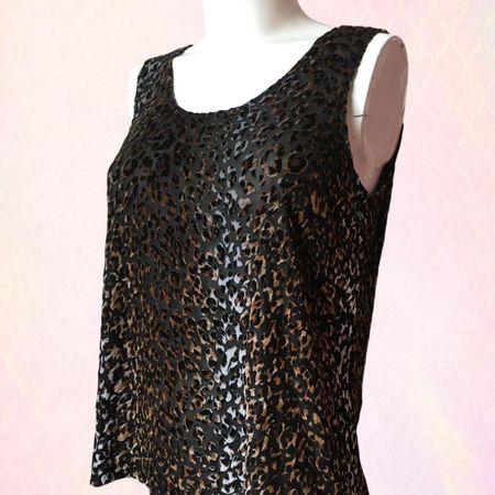 Débardeur FOSBY Design léopard texturé - taille 40