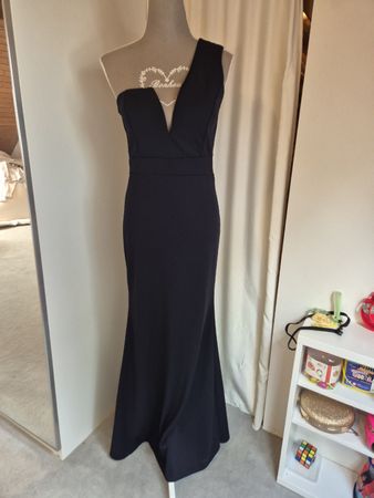 Abendkleid Wal G schwarz schulterfrei Grösse L neuwertig
