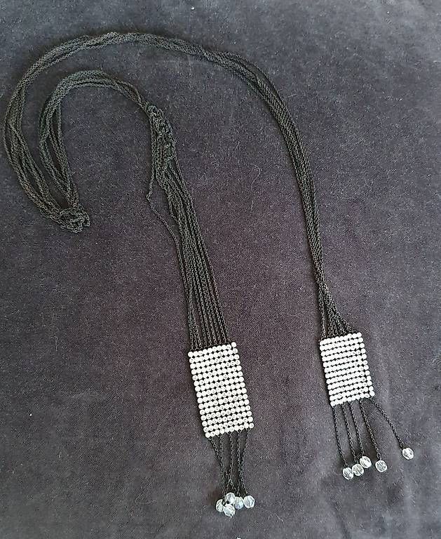 Catenine: Kette mit weissen Strasssteinen – Usato da Hilterfingen venduto da boal1980
