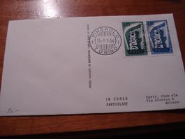 Italien, FDC Europamarken 1956