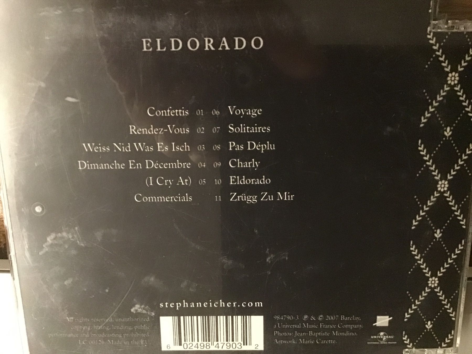 CD: Stephan Eicher - Eldorado CD – Usato da Thierachern venduto da sweden08 1