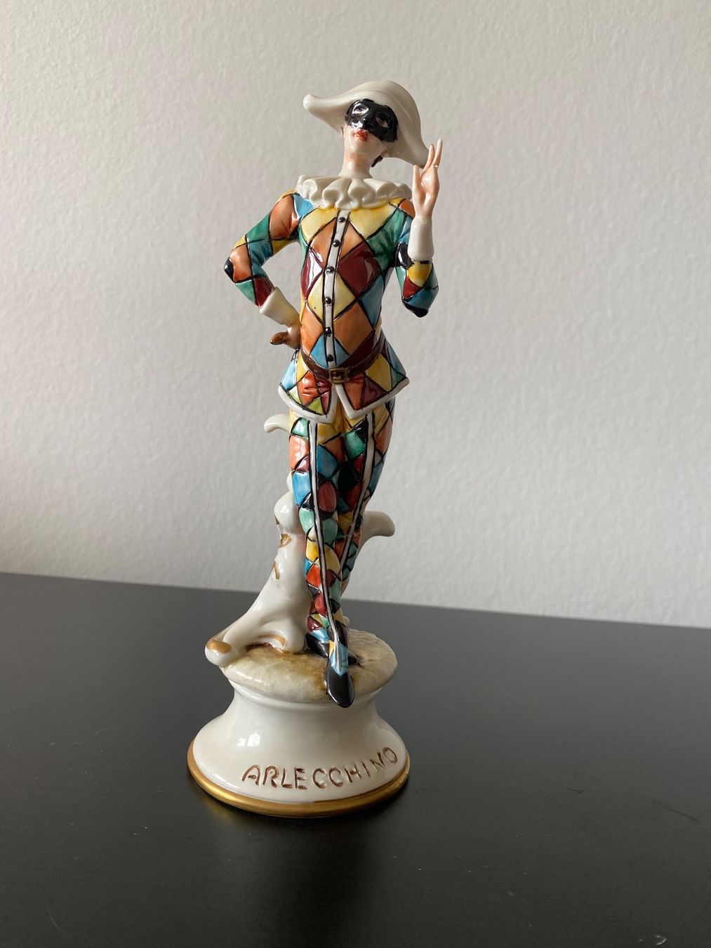 Statuette: Porzellan Figur Arlecchino – Usato da Luzern venduto da S.Kern01