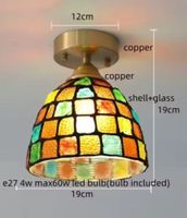 Plafonnier en verre Style Tiffany nordique moderne