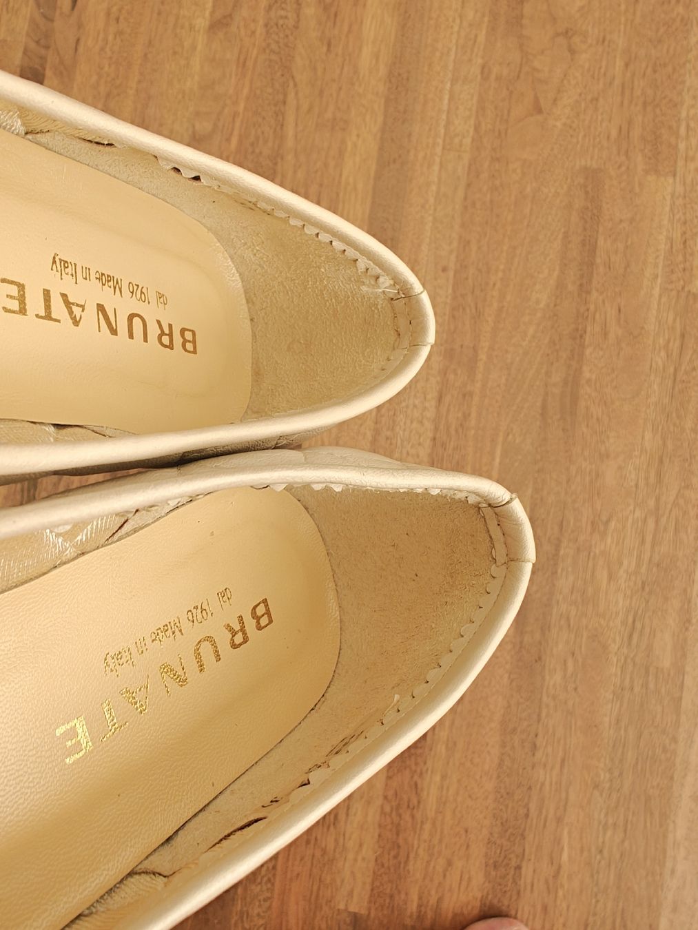 Brunate Damenschuhe: Brunate Quilted Leather Ballet Flats – Gebraucht aus Wabern von kat_w92r 7