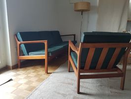 Carlsson Sweden Signiert Sofa + 2 Sessel