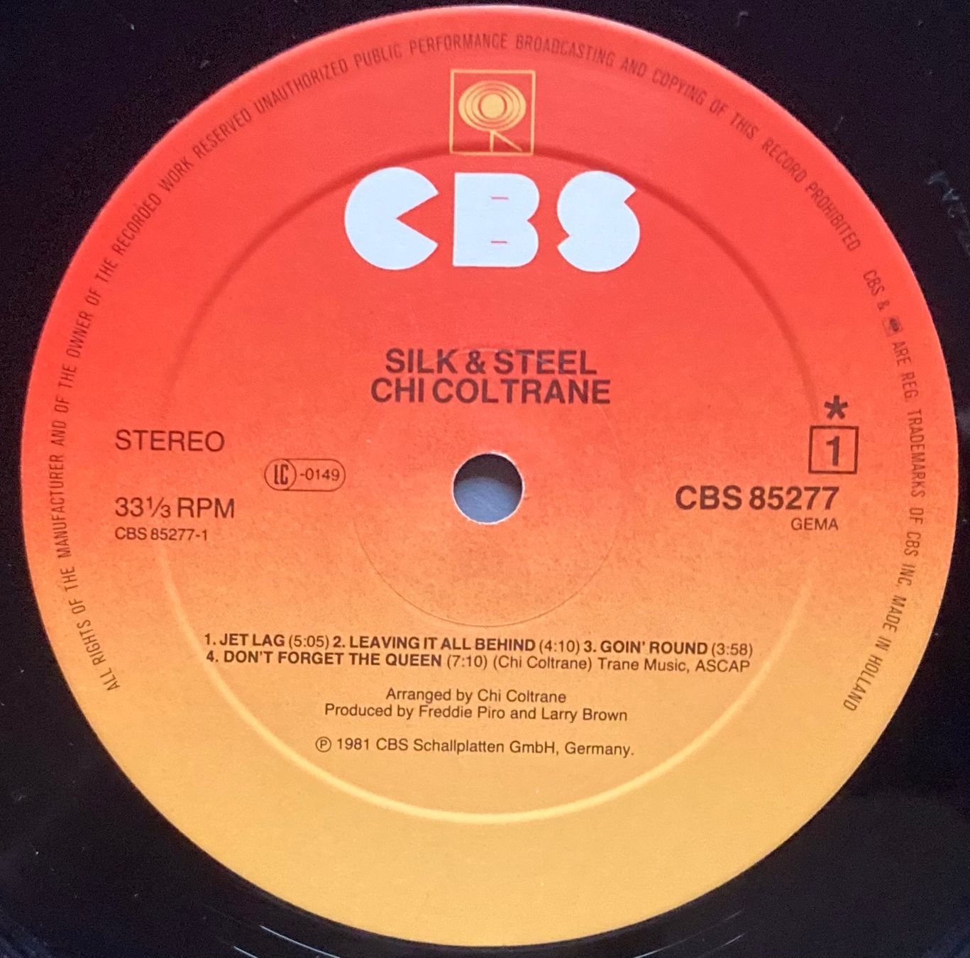Dischi in vinile: CHI COLTRANE - SILK & STEEL – Usato da Poliez-Pittet venduto da Newtown-Records 3