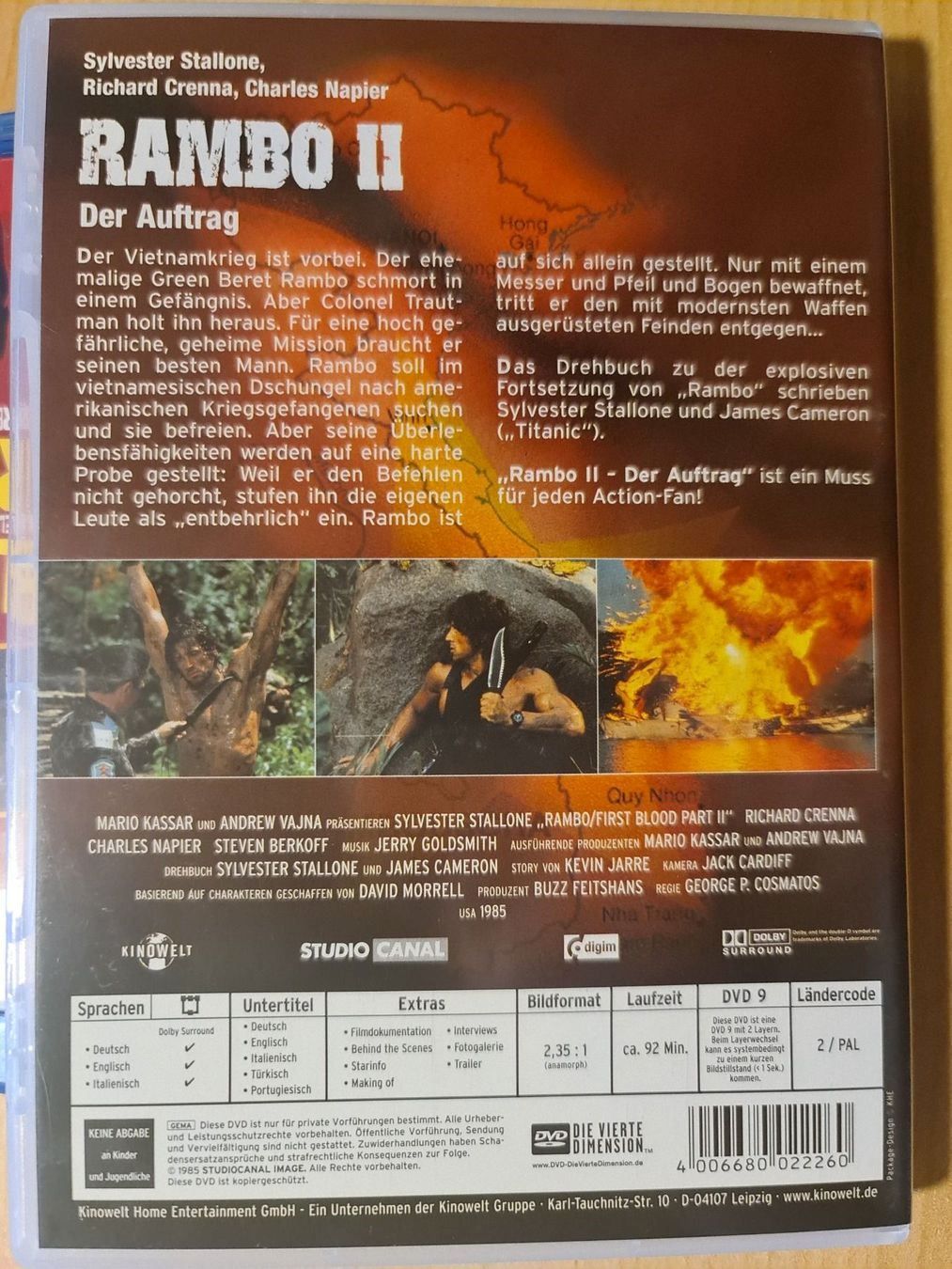 Alle DVDs: DVD Rambo 2 - Der Auftrag – Gebraucht aus Dintikon von Vexi 1