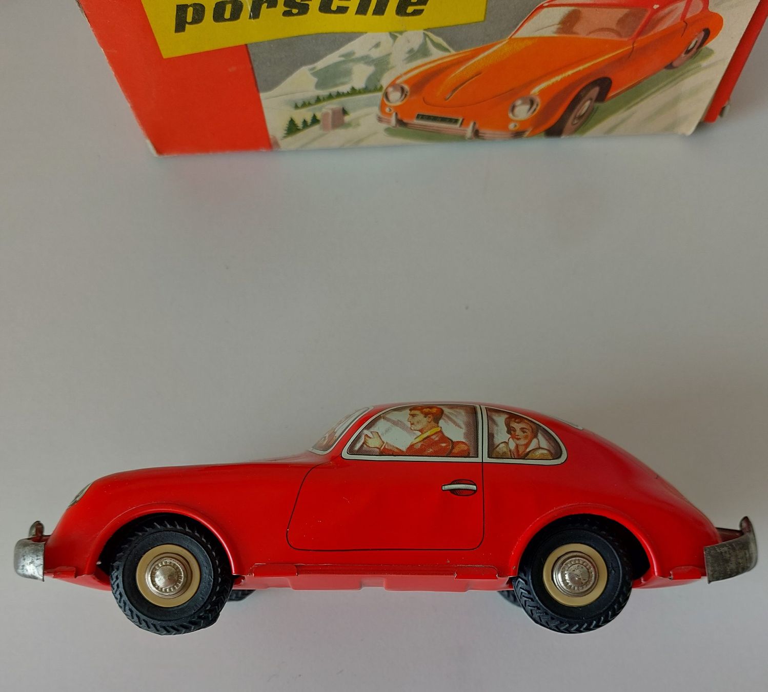 Distler Giocattoli: Joustra Porsche 356 Blechauto mit Box – Usato da Schenkon venduto da TG10 6