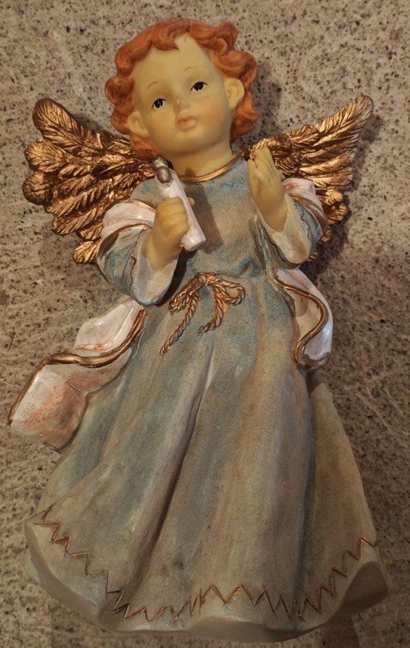 Statuette: Engelfigur farbig bemalt – Usato da Niederhasli venduto da Ryjs 1