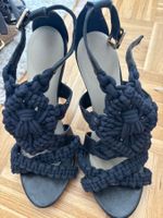 Sandales en macramé bleu marine tory burtch Taille 37