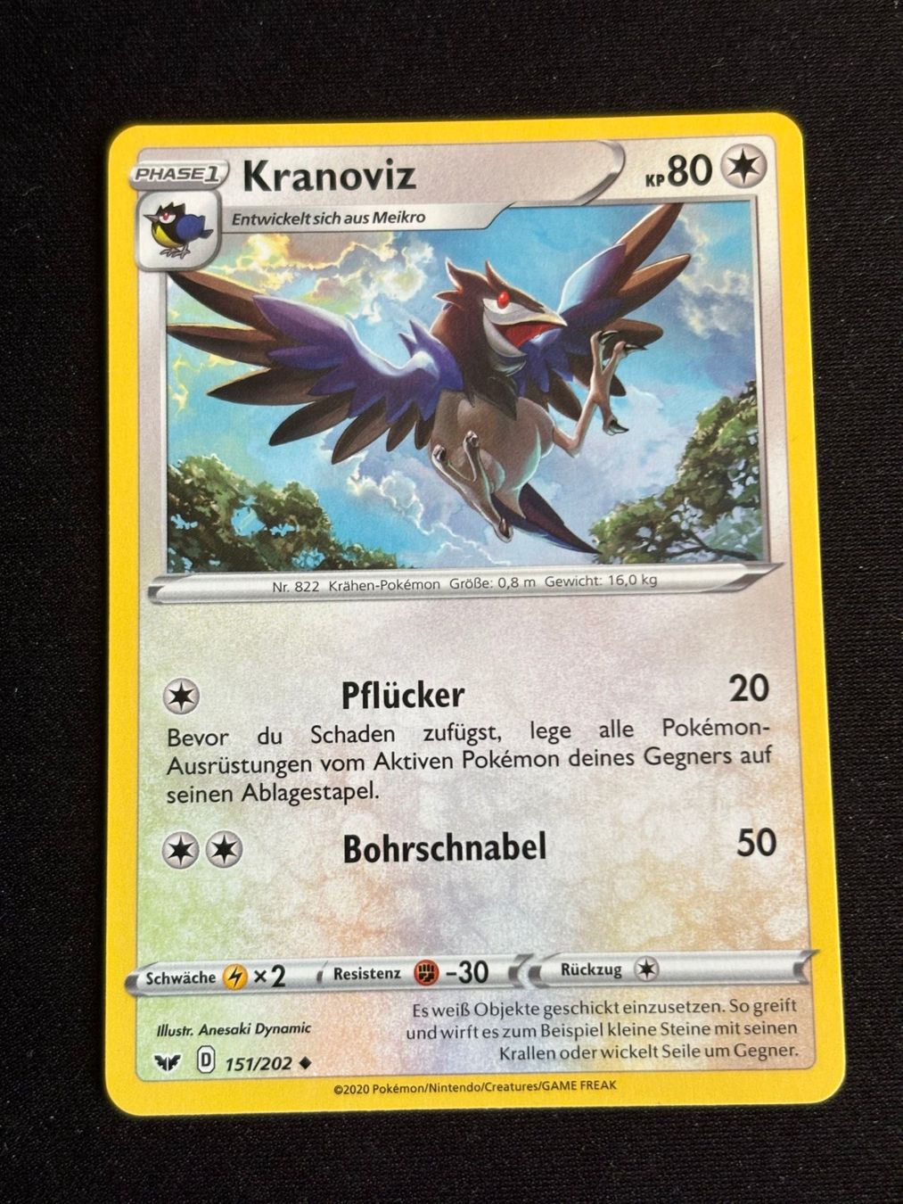 Pokémon Carte collezionabili: Pokemon Kranoviz - Sword-Shield 151/202 - Deutsch – Usato da Bern venduto da Big_GS