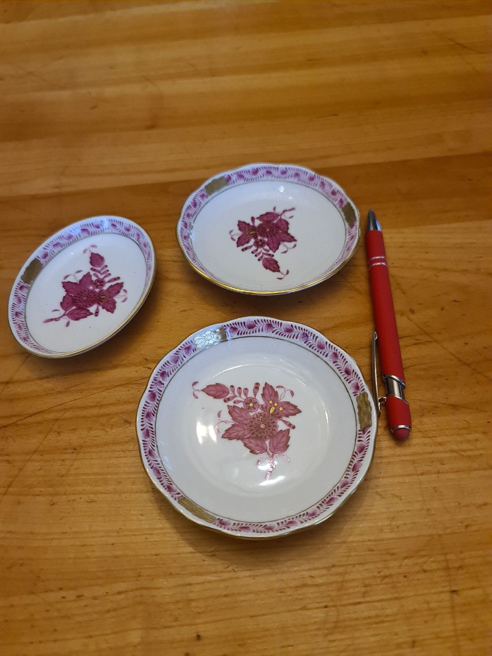 Herend Set di piatti: 3 kleine Herend Schalen – Usato da henau venduto da Rockj 1