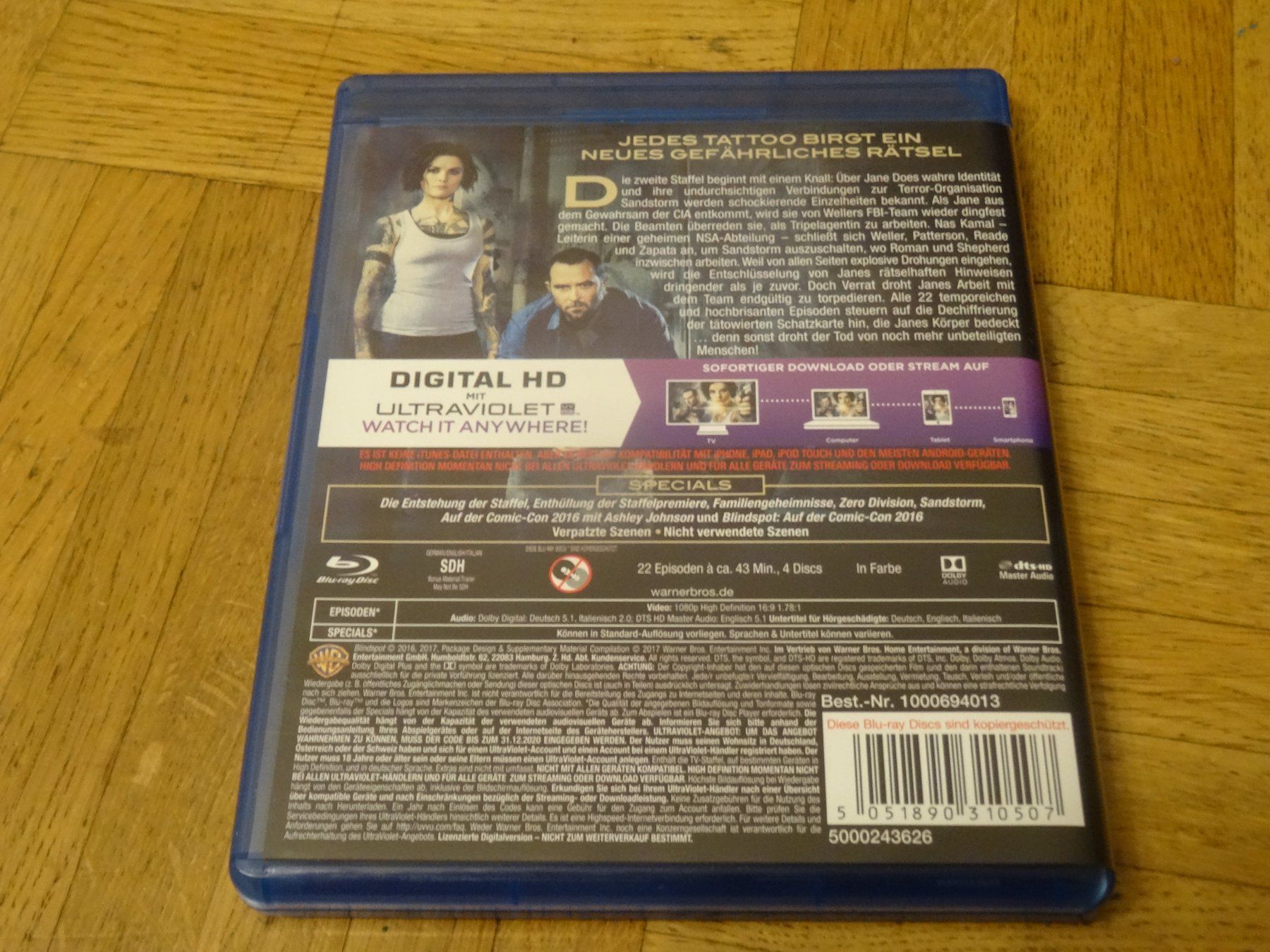 Tutti i DVDs: Blindspot - Die komplette 2. Staffel BLU-RAY – Usato da Olten venduto da Disc-Verkauf 1