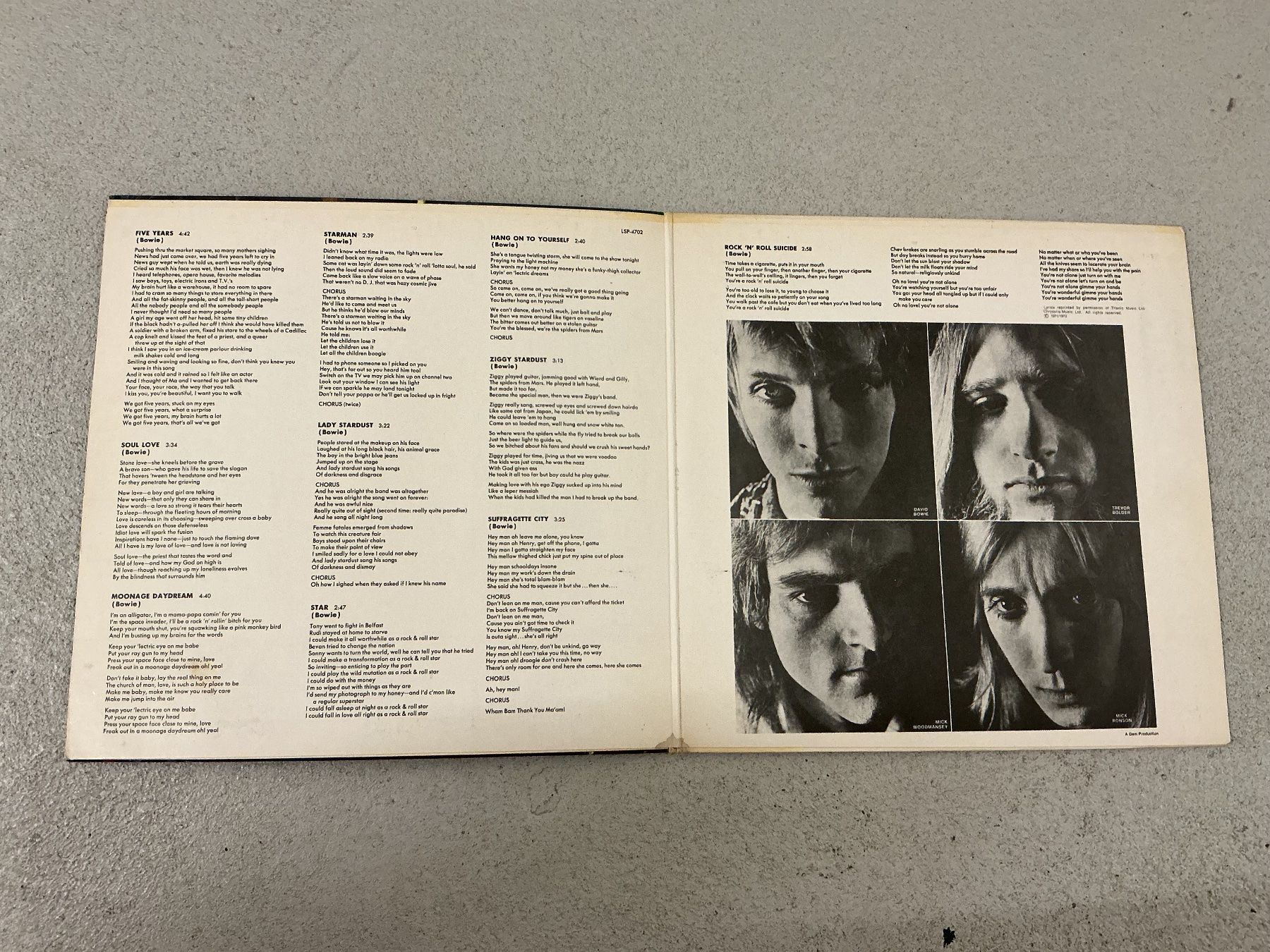 Schallplatten: David Bowie LP Ziggy Stardust – Gebraucht aus Winterthur von Tumko-Vinyl 1